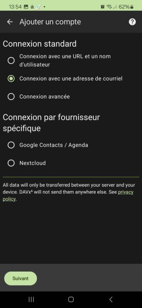 Coisir : connexion avec une adresse de courriel
