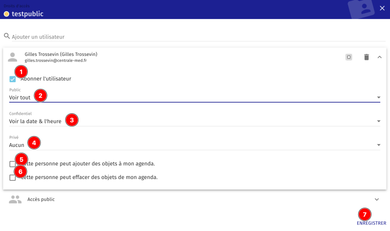 Partager un agenda